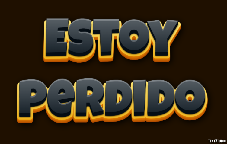 Estoy perdido Efekt tekstowy