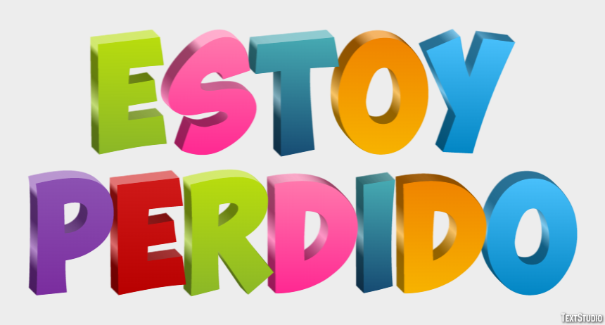 Estoy perdido Efekt tekstowy