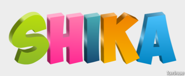シカ Effet de texte