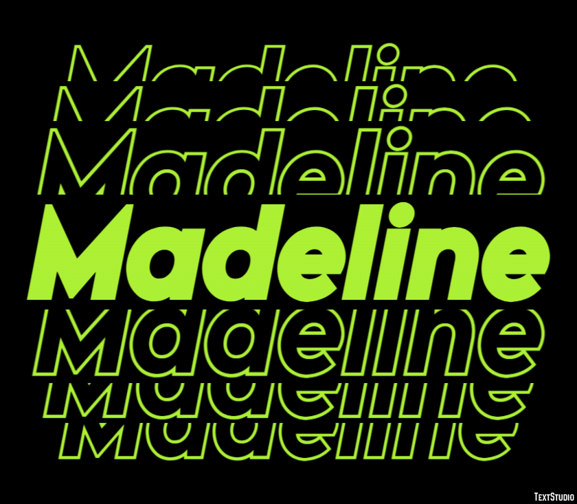 Madeline Tekst Effect