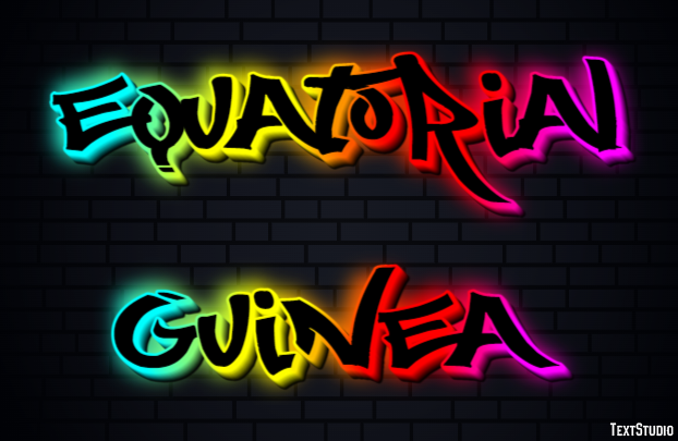 Equatorial Guinea Efeito de texto