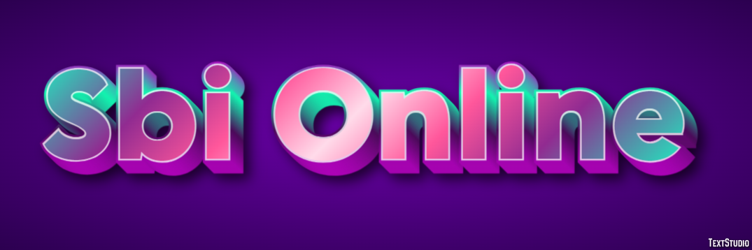 Sbi Online Efeito de texto