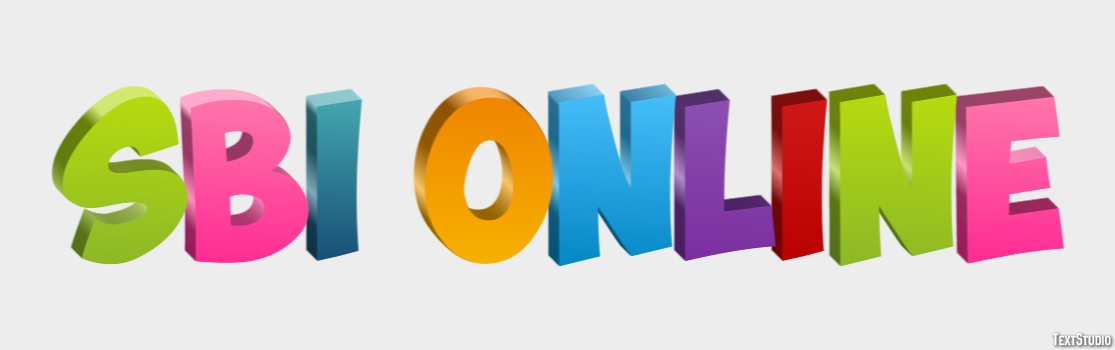 Sbi Online Efeito de texto