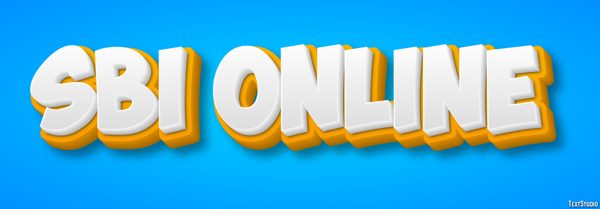 Sbi Online Efeito de texto