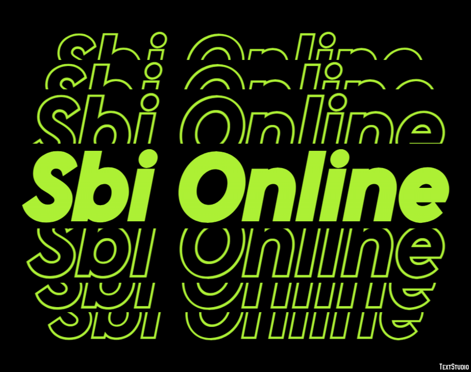 Sbi Online Efeito de texto