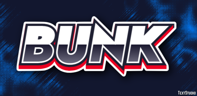 Bunk Texteffekt