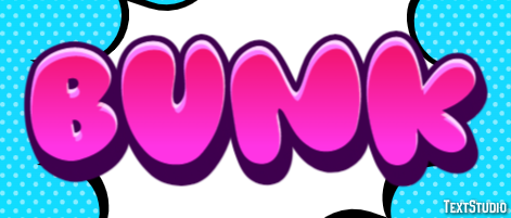 Bunk Texteffekt