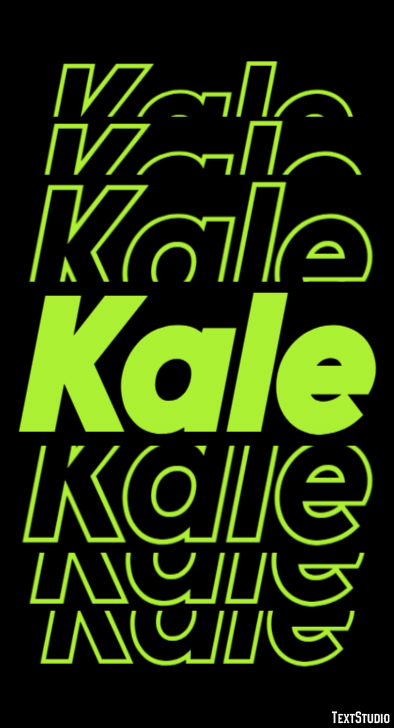 Kale Text Effect