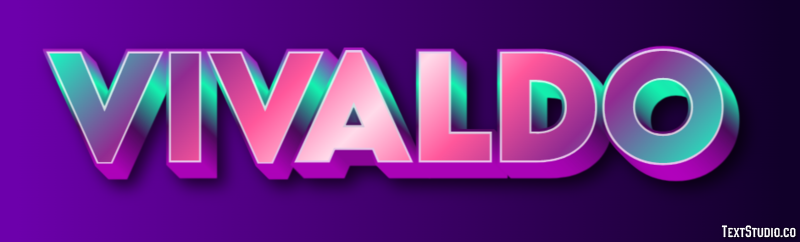 Vivaldo Text Effect