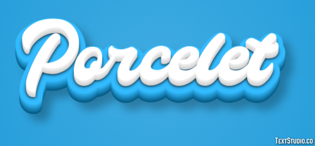 Porcelet Efecto de Texto