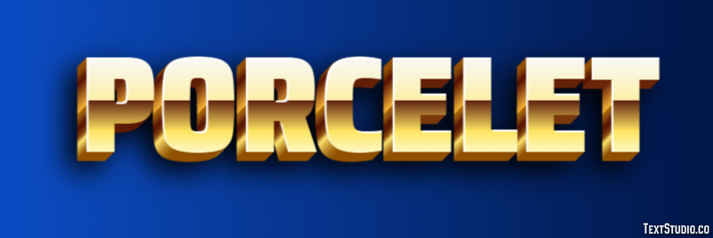 Porcelet Effet de texte