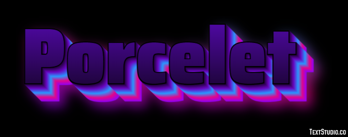 Porcelet Effet de texte