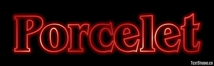 Porcelet Efecto de Texto