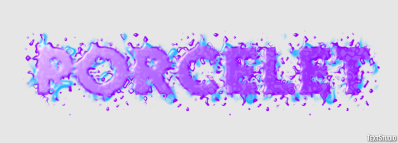 Porcelet Efecto de Texto