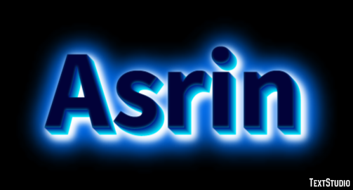 Asrin Text effect
