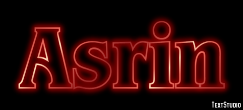 Asrin Text Effect