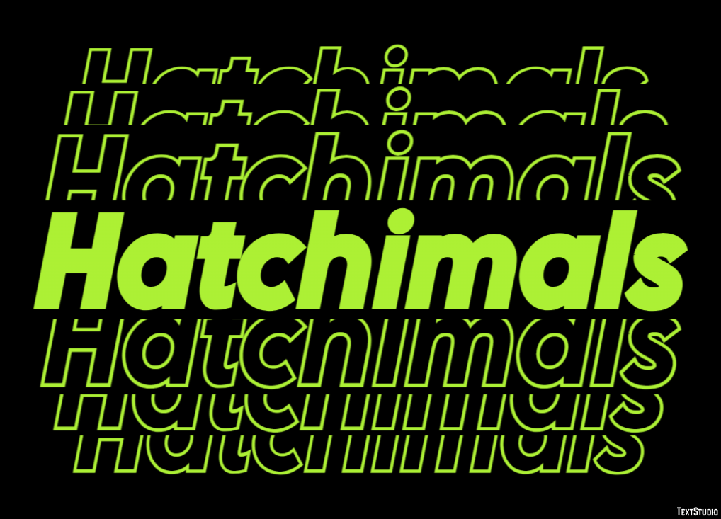 Hatchimals Text Effect