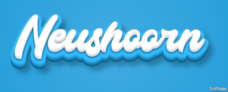 Neushoorn Tekst effect