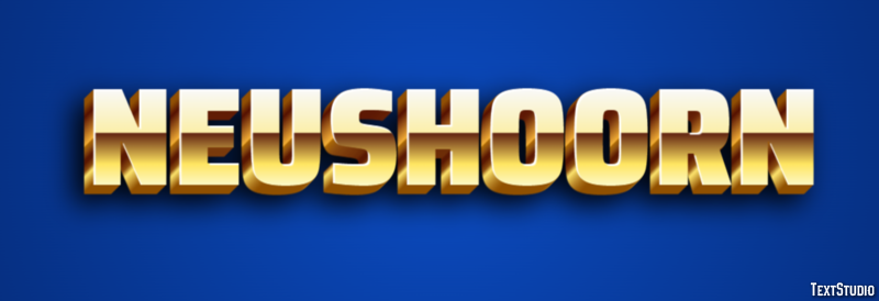 Neushoorn Tekst effect