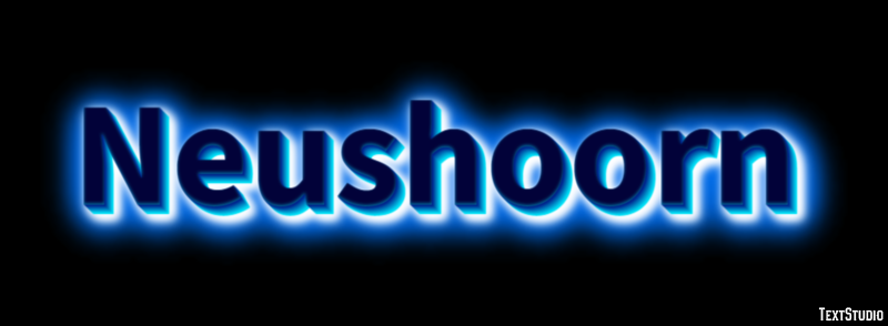 Neushoorn Tekst Effect