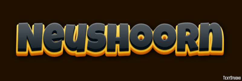 Neushoorn Tekst Effect