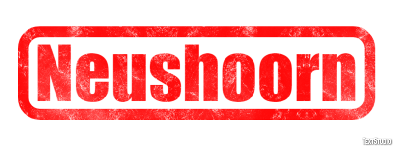 Neushoorn Tekst Effect