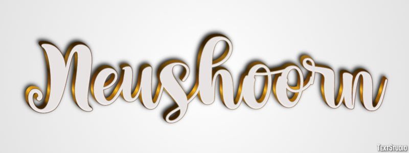 Neushoorn Tekst effect