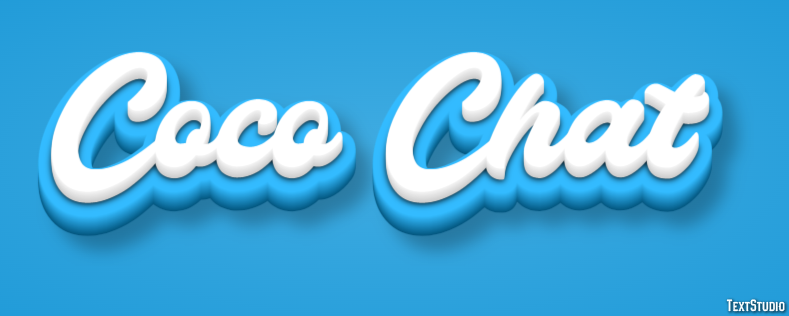 Coco Chat Tekst Effect