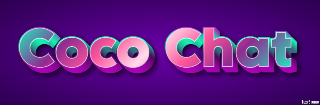Coco Chat Tekst Effect