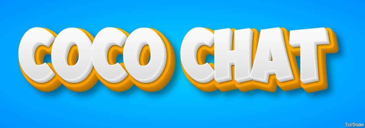 Coco Chat Tekst Effect
