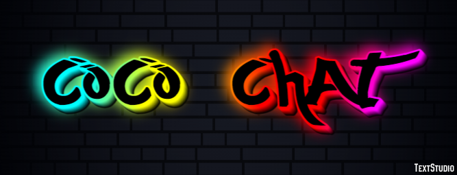 Coco Chat Tekst effect