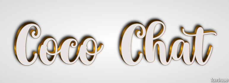 Coco Chat Tekst Effect