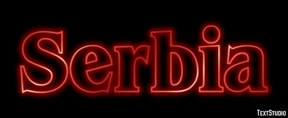 Serbia Text Effect