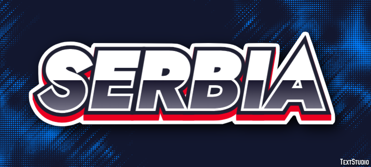 Serbia Texteffekt