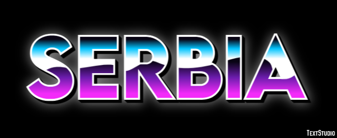 Serbia Texteffekt