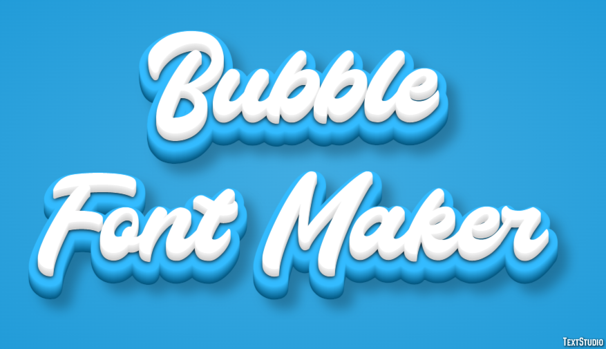 Bubble Font Maker Efeito do texto