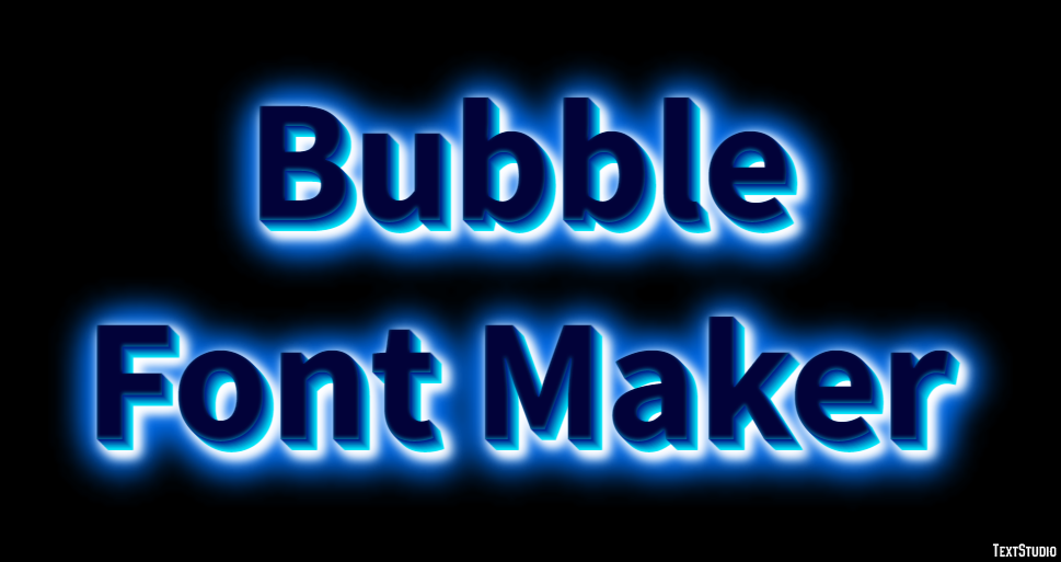 Bubble Font Maker Efeito do texto