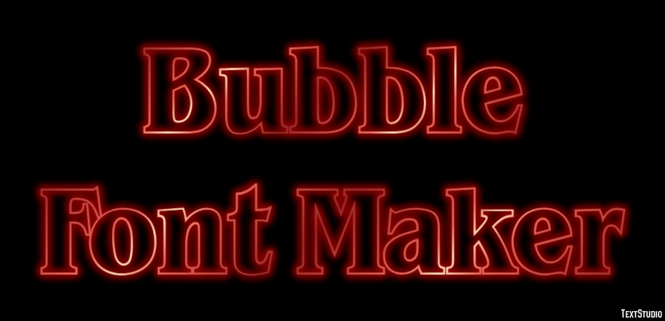 Bubble Font Maker Efeito do texto