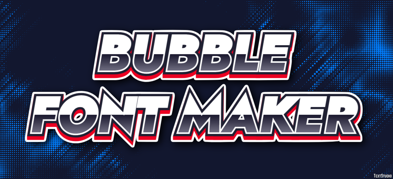 Bubble Font Maker Efeito do texto