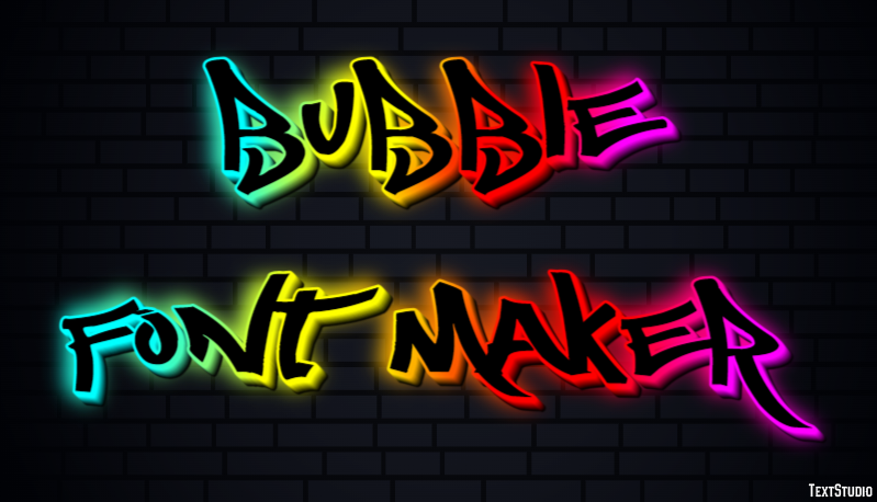 Bubble Font Maker Efeito do texto