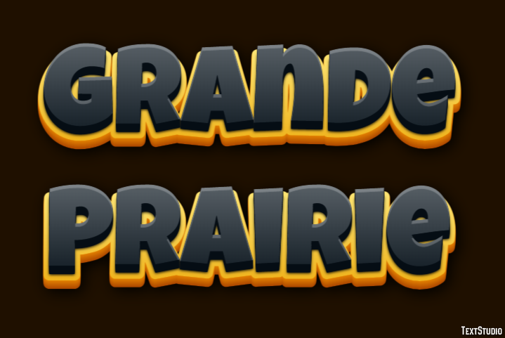 Grande Prairie Efekt tekstowy