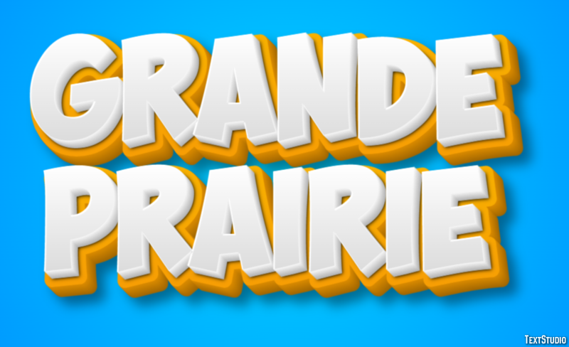 Grande Prairie Efekt tekstowy