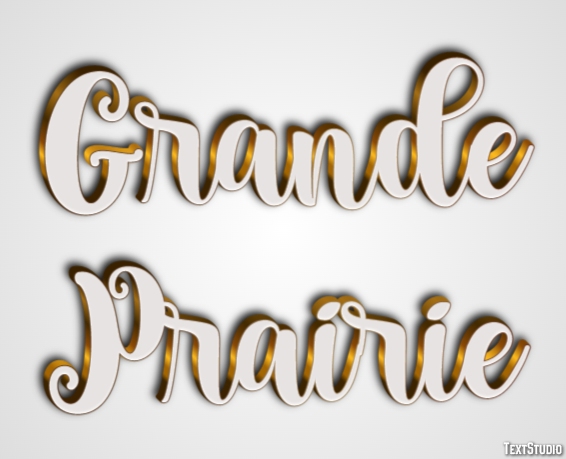 Grande Prairie Efekt tekstowy