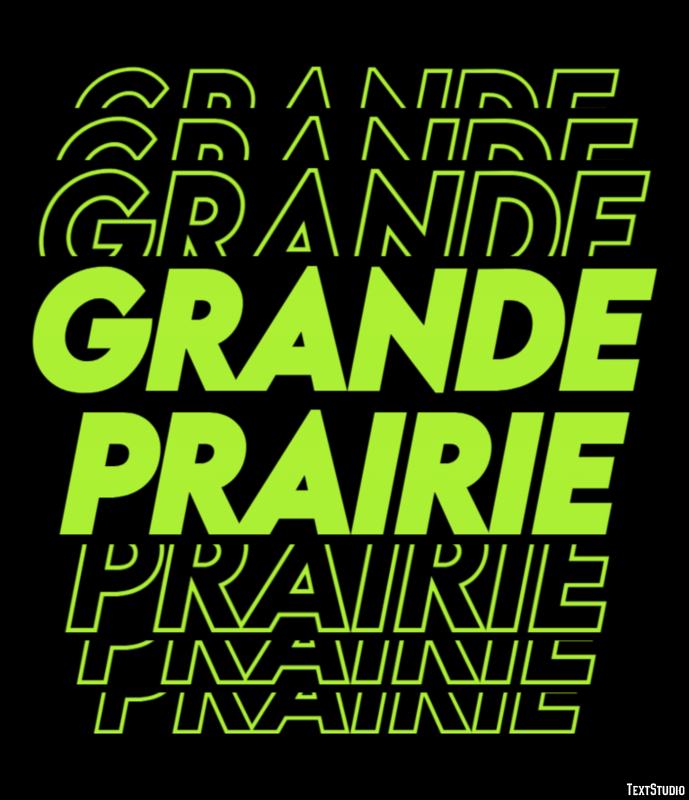 Grande Prairie Efekt tekstowy