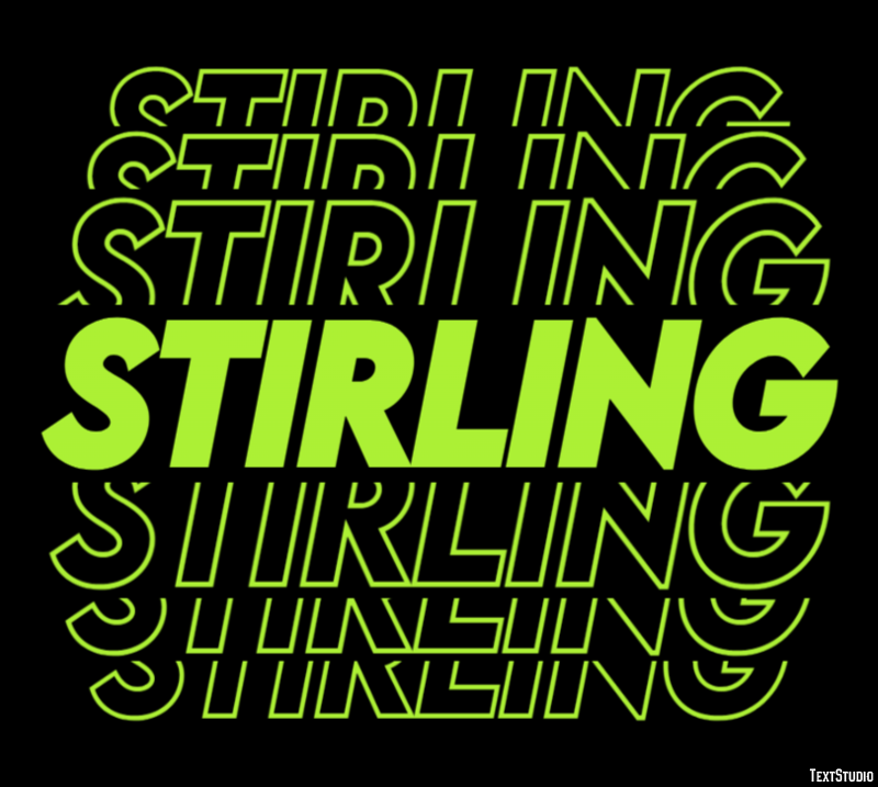 Stirling Efekt tekstowy