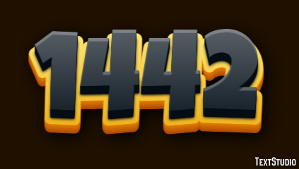 1442 Text Effect