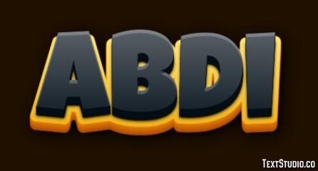 Abdi テキスト効果