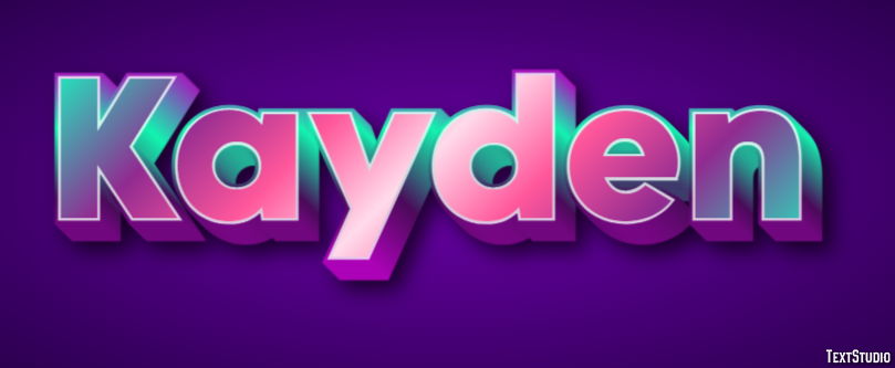 Kayden Efecto de Texto