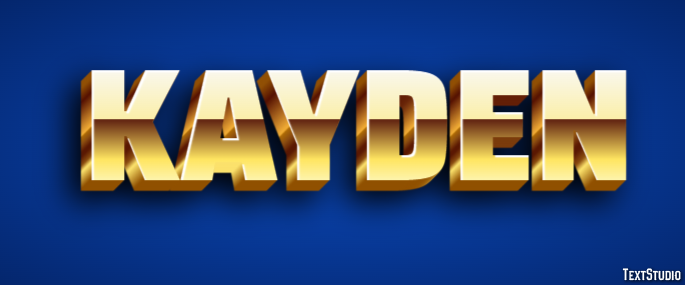Kayden Efecto de Texto
