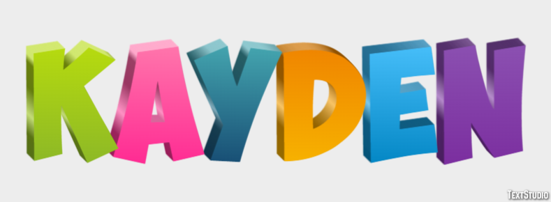 Kayden Efecto de Texto